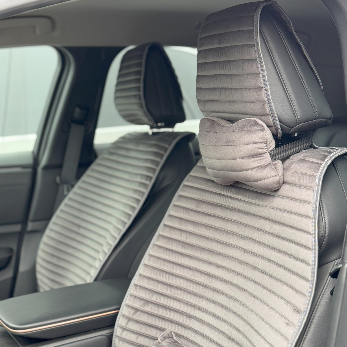 Накидки з алькантари еліт “Темно-сірий”