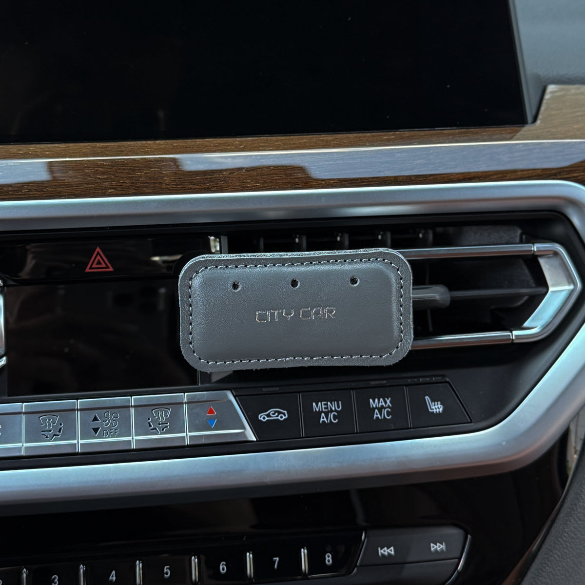 Аромапарфюм на дефлектор для авто "Сірий"