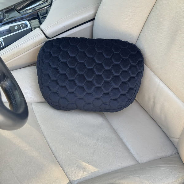 Ортопедична подушка з алькантари “Чорна сота“