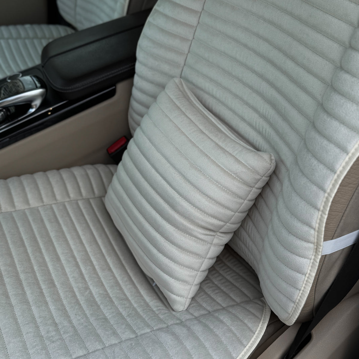 Накидки з алькантари преміум “Бежевий горизонт”