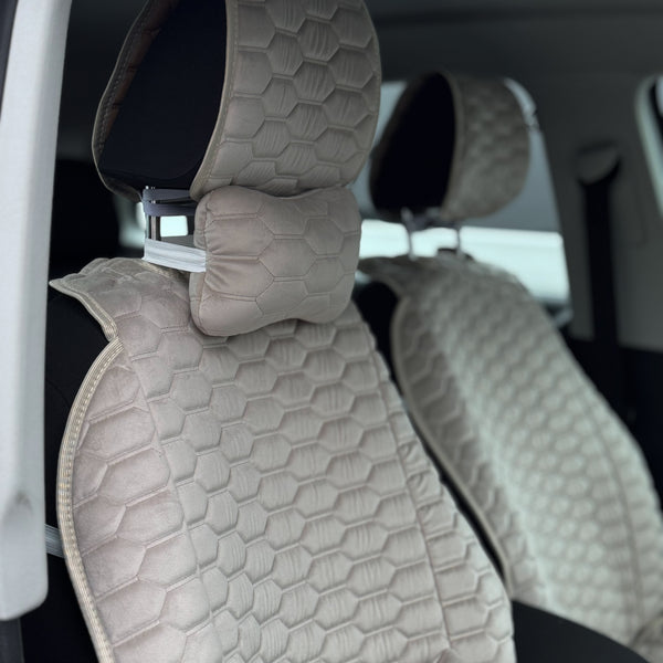 Накидки з алькантари преміум “Бежеві ланцюги”