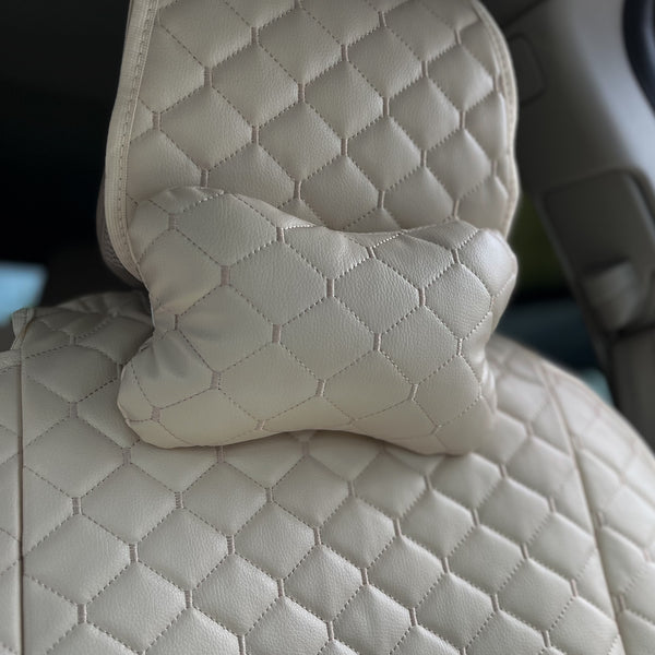 Накидки з екошкіри “Бежевий ромб”