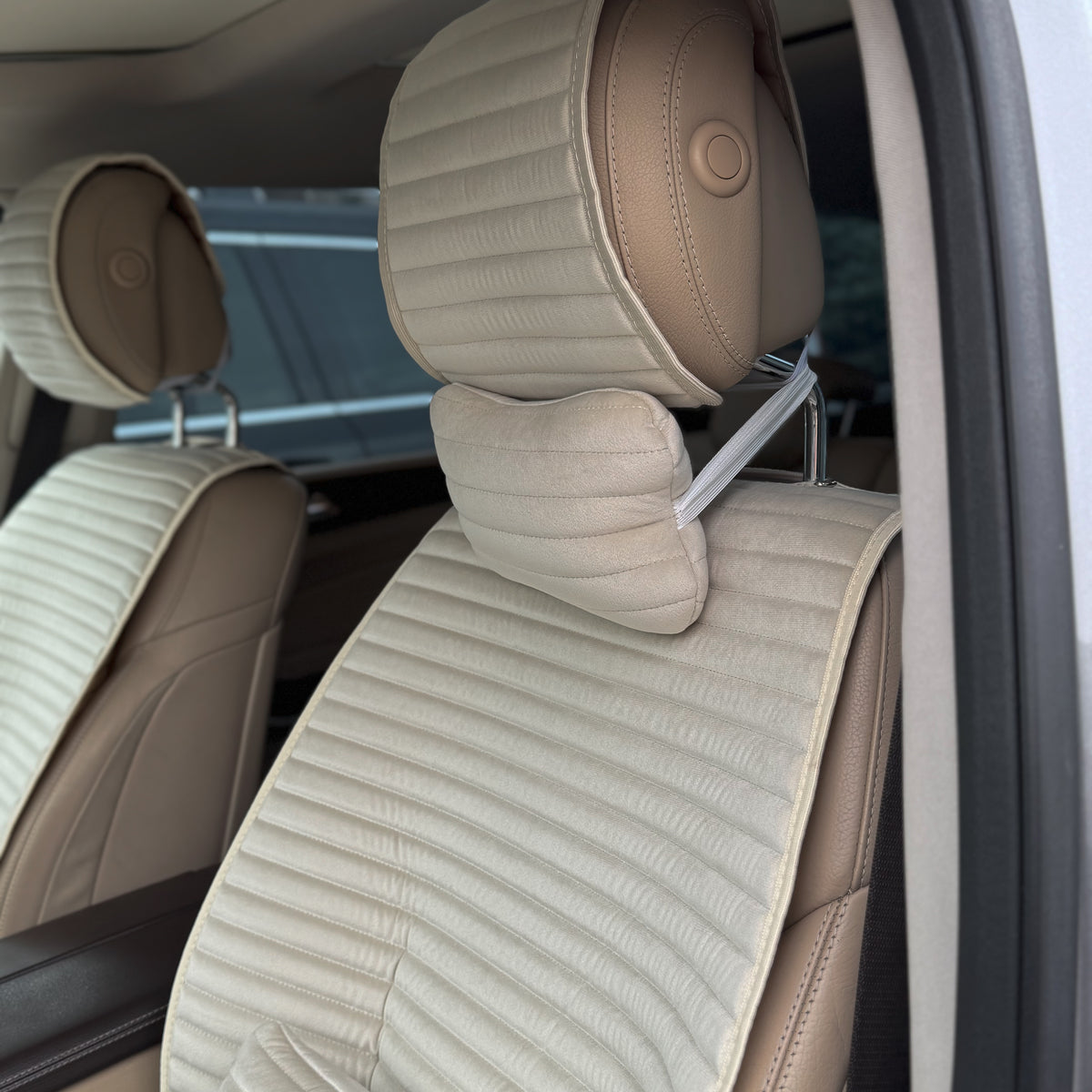 Накидки з алькантари еліт “Бежевий”