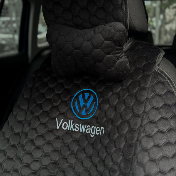 Накидки з алькантари преміум “Чорна сота”