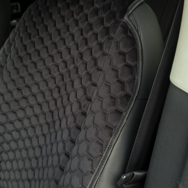 Накидки з алькантари преміум “Чорна сота”