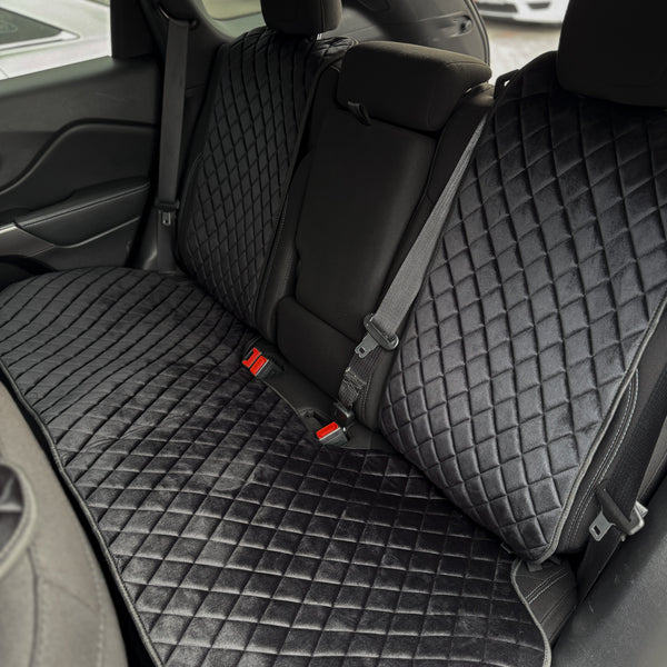 Накидки з алькантари преміум “Чорний ромб”