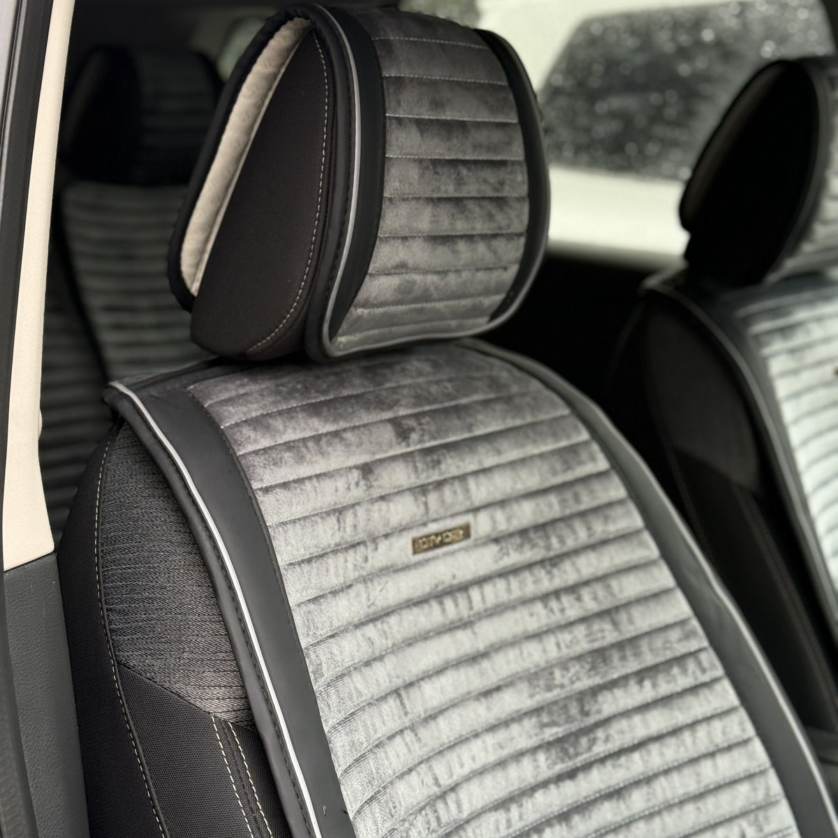 Накидки з алькантари еліт+ “Сірий”