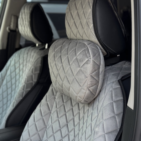 Накидки з алькантари стандарт “Сірий ромб”