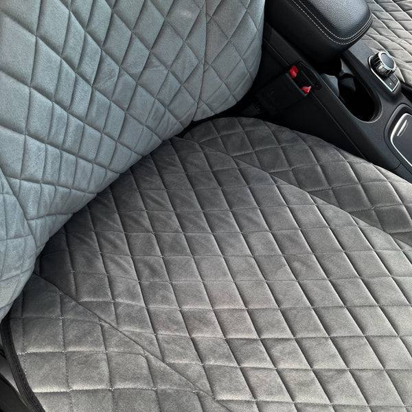 Накидки з алькантари стандарт “Сірий ромб”