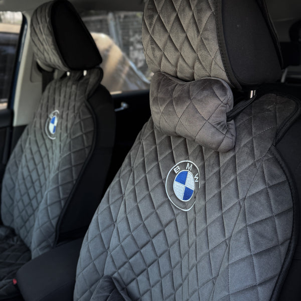 Накидки з алькантари стандарт “Темно-сірий ромб”