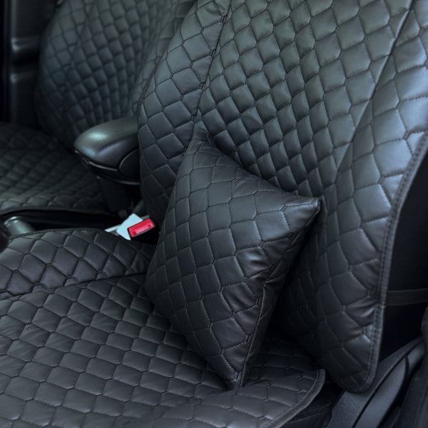 Накидки з екошкіри “Чорний ромб”