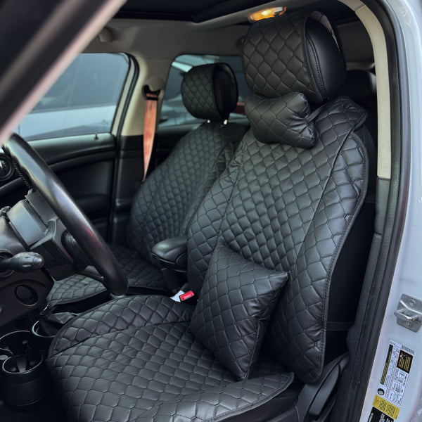 Накидки з екошкіри “Чорний ромб”