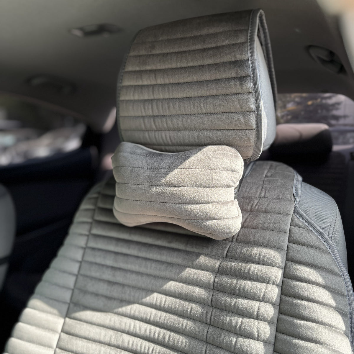 Накидки з алькантари преміум “Темно-сірий горизонт”