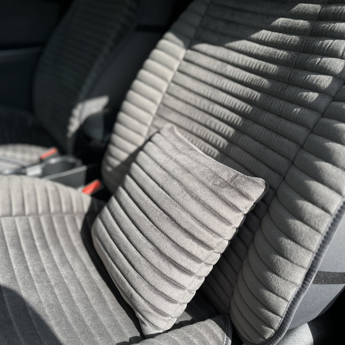 Накидки з алькантари преміум “Темно-сірий горизонт”