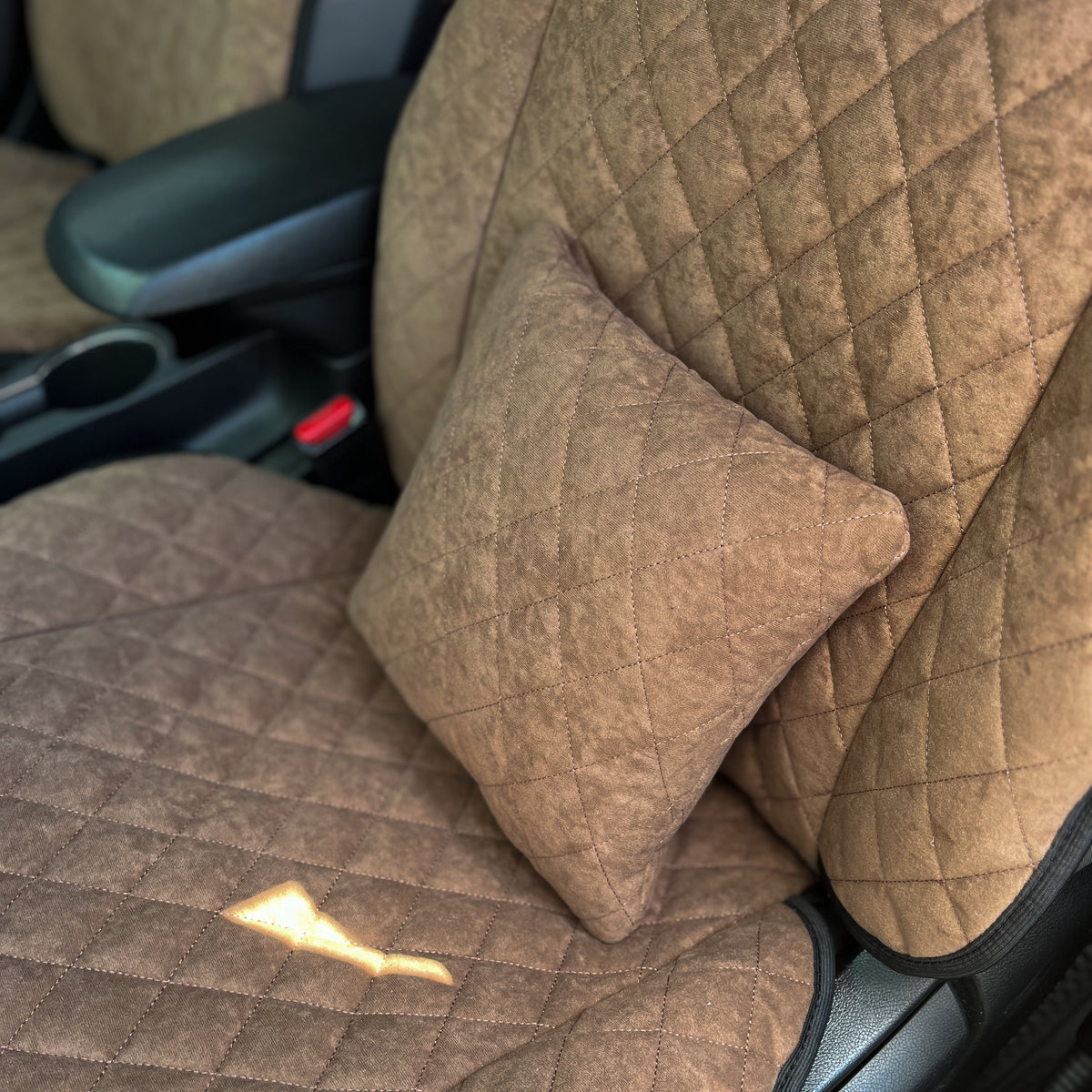 Накидки з алькантари стандарт “Коричневий ромб”