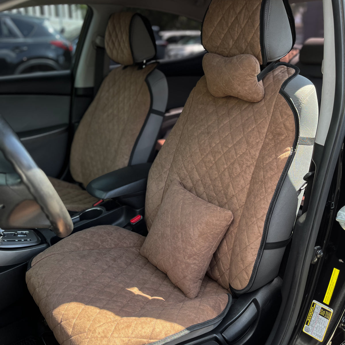 Накидки з алькантари стандарт “Коричневий ромб”