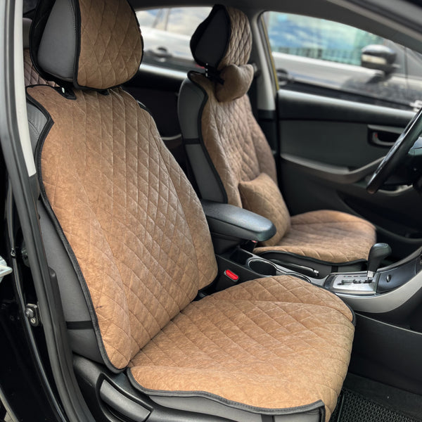 Накидки з алькантари стандарт “Коричневий ромб”