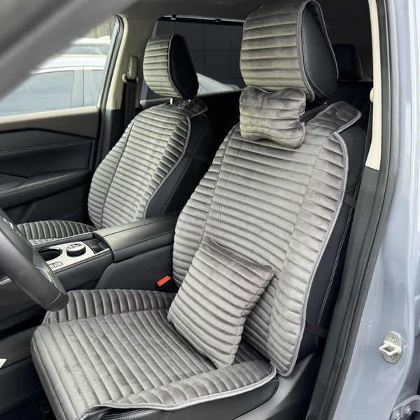 Накидки з алькантари преміум “Темно-сірий горизонт”